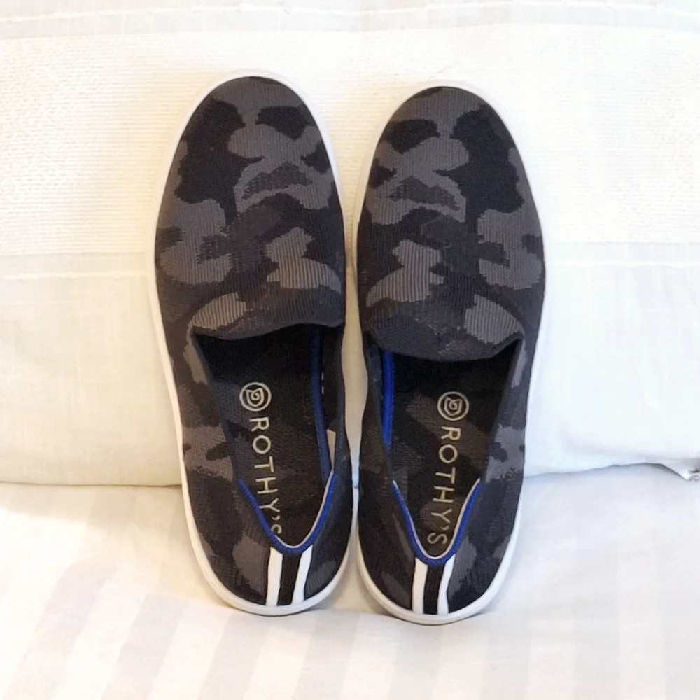 Rothy's Camo The Original Slip‎ On Sneakers